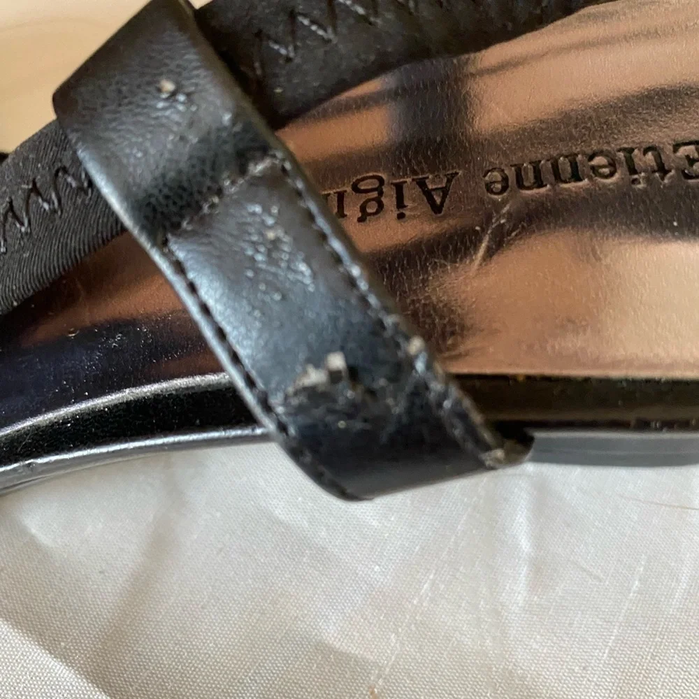 Etienne Aigner Black Size 9 1/2 Shoe (great for Prom or wedding)